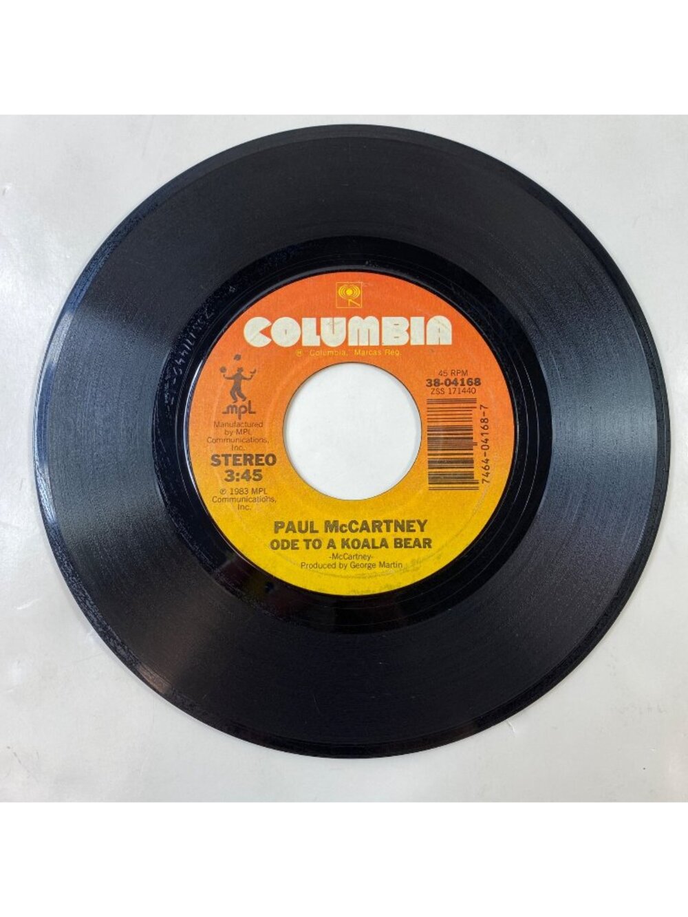 Vintage Paul McCartney Michael Jackson "Say Say Say"/"Ode To A Koala Bear Vinyl"